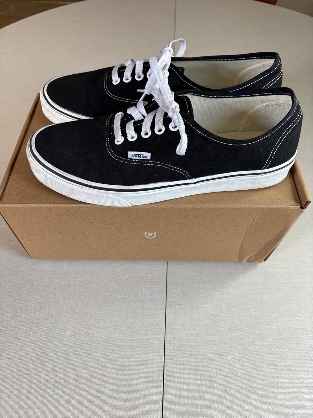 Vans Authentic Shoe in Black - SIZE: U.S. Men's 9.5 / U.S. Women's 11